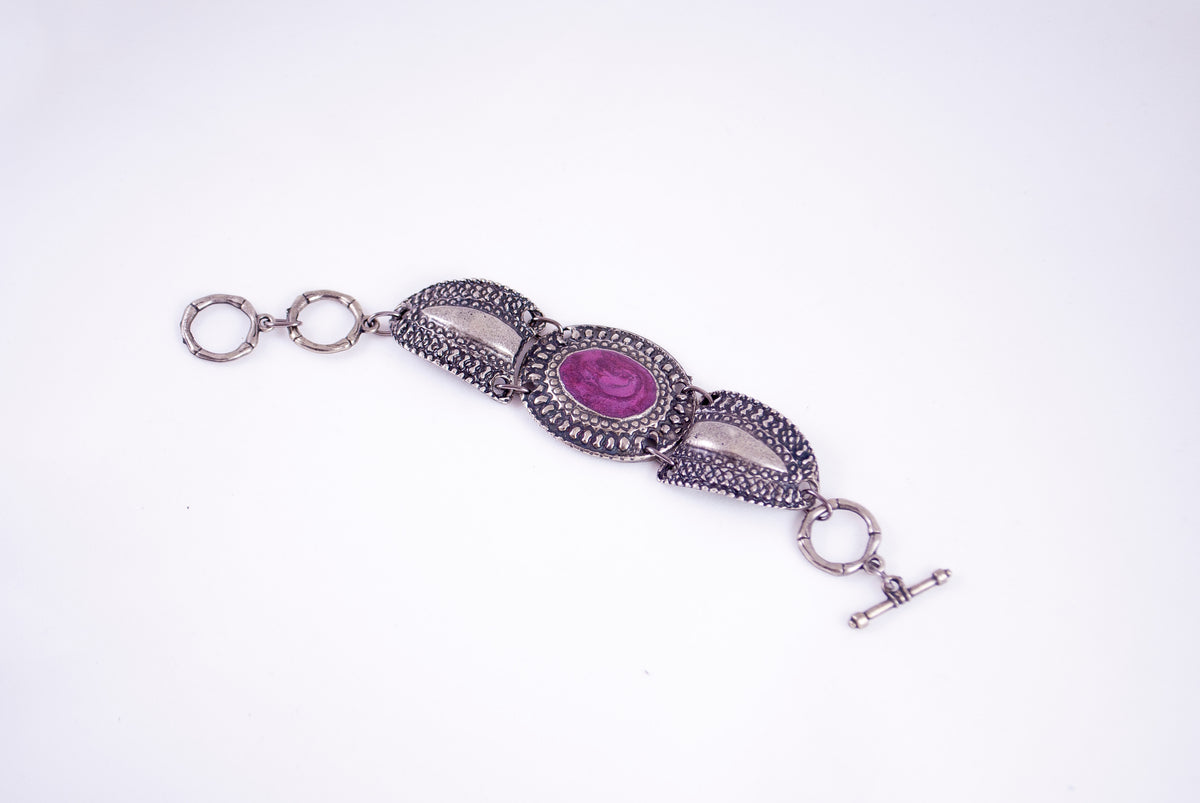 Narukvica od alpake N-0052, bordo